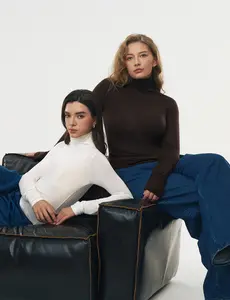 C202 Women Merino Wool Turtleneck Sweater Lightweight Soft Slim Fit Long Sleeve Spring Top C202 Women Merino Wool Turtleneck Sweater Lightweight Soft Slim Fit Long Sleeve Spring Top