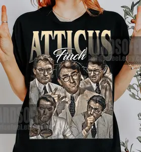 Limited Atticus Finch Vintage Bootleg T-Shirt, Gift For Women and Man Unisex T-Shirt