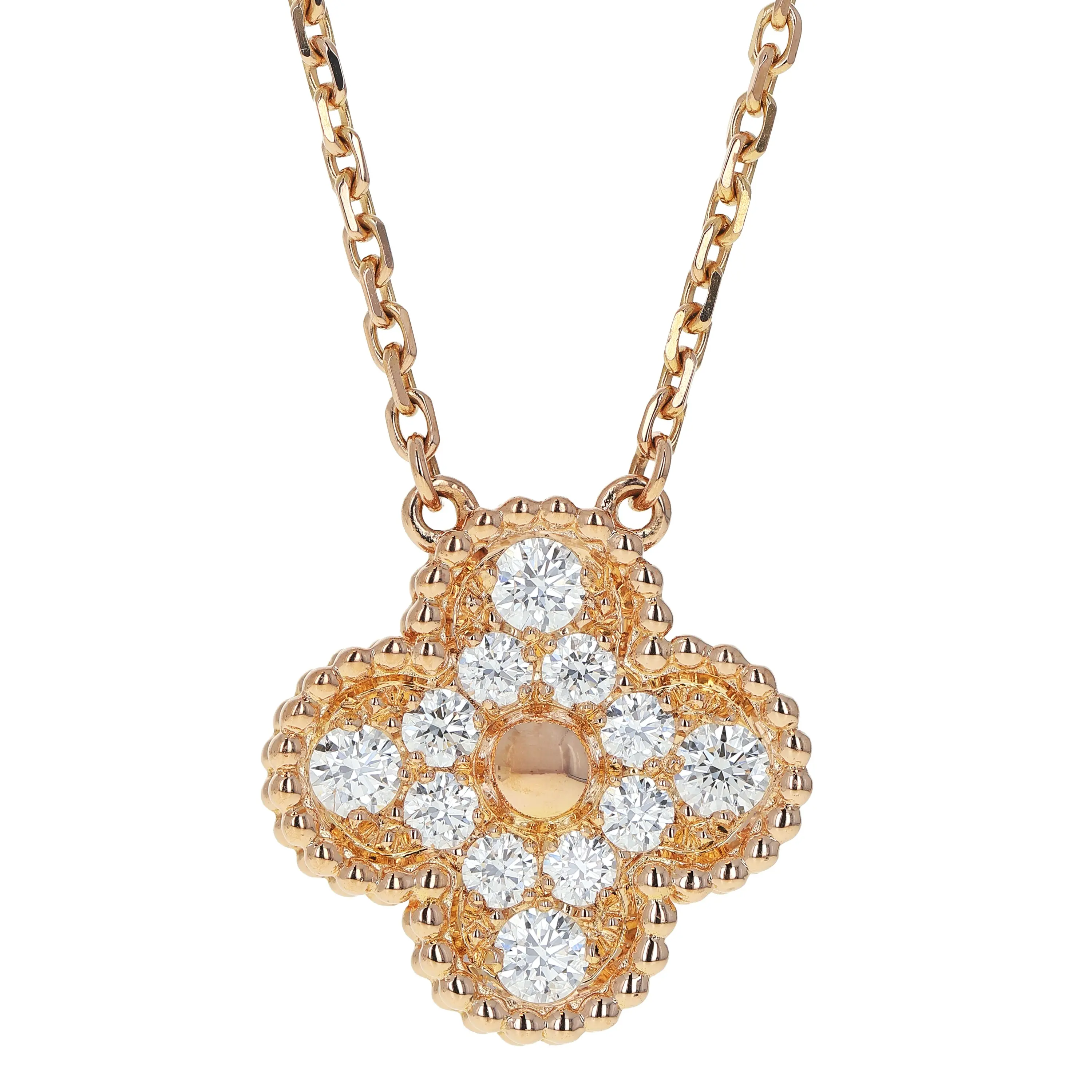 Pre-owned Van Cleef & Arpels Vintage Alhambra Pendant Necklace