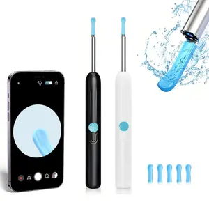 Rechargeable Ear Wax Removal Tool with Built-In Camera, Includes 5 Ear Picks, Safe & Effective Ear Cleaning Device for Home Use