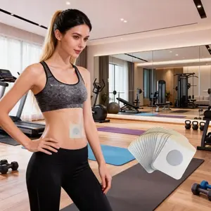 50 piece set of abdominal firming patches - quickly shaping and firming the skin, light beige color, suitable for the abdomen, buttocks, arms, and thighs, Arm Slimmer, easy to use, suitable for all skin types, Body Care