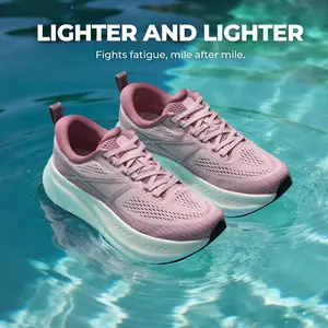 Women's Road Running Shoes Cushion Shoes Non-Slip Comfortable Lightweight Gym Workout Athletic Arch Support Sneakers