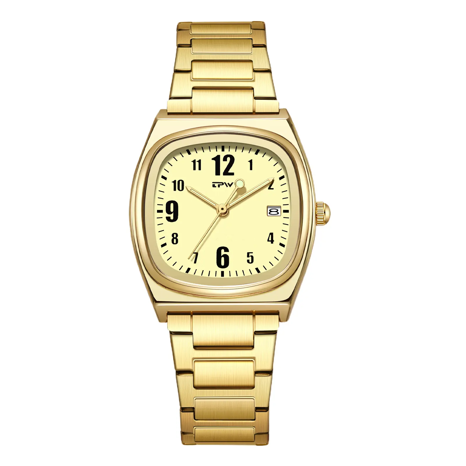 OIDEA Women's Fashion Square Watch - 3 ATM Waterproof Analog Quartz Watch for Women, 3.2cm Luminous Dial, Arabic Markers, Luminous Hands, Minimalist Adjustable Detachable Stainless Steel Strap for Small Wrists, Watches For Women