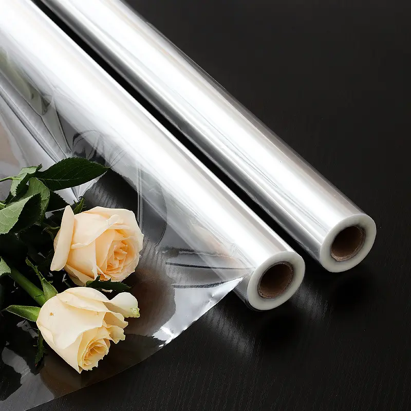 Clear Cellophane Wrap Roll for Gifts, Flower Bouquets, Basket Wrapping, Arts & Crafts, Gift Wrapping Supplies, Cellophane Wrapping Paper for Flowers, Bouquet Wrapper