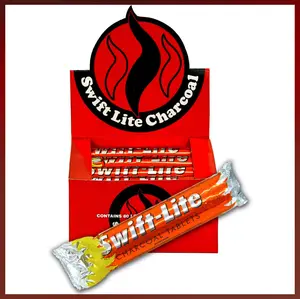 Charcoal Briquettes 40 mm Swift Lite (roll of 10)