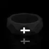 Gemvius Black Faith Ring - High Quality Silicone - Extreme Durability - Ultra Comfort - Active Lifestyle