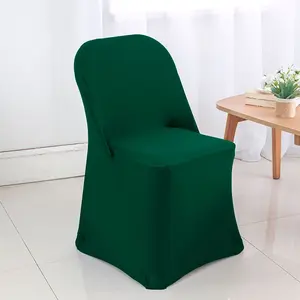 Premium Spandex (220 GSM) Folding Chair Cover - Hunter Green/Holly Green (1pc)