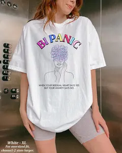 Comfort Colors Bi Panic Shirt -Funny Saying Shirts,Quote Shirt,Funny Pride Shirt,Funny Bisexual Shirt,Bisexual Tshirt,Funny Lesbian Shirt