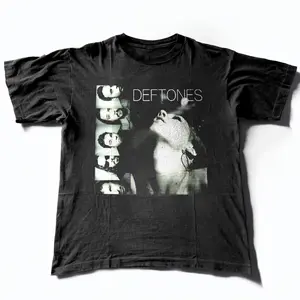 NEW! Deftones Band Retro Style Unisex Black T-shirt – Classic Rock Band Graphic Unisex Cotton Tee