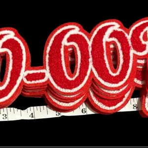 Oop Iron on Patch - Red and White Design 9-10 inches for T-shirts and Jackets Customizable Personalized Large Patch