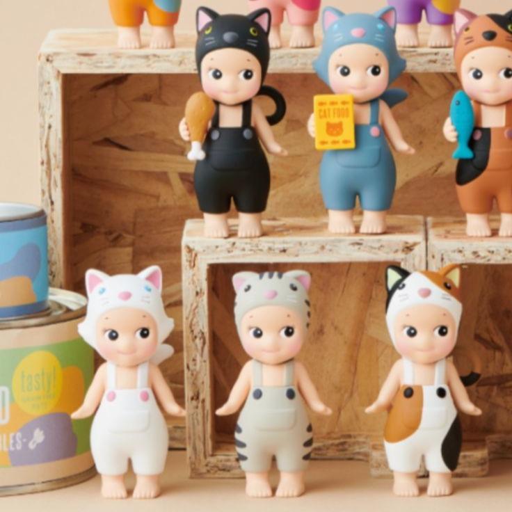 [Real Photo] Collection Sonny Angels Cat Life Series In Various Limited Editions, Super Hot Hippers - Decorate Your Phone, Computer, Desktop