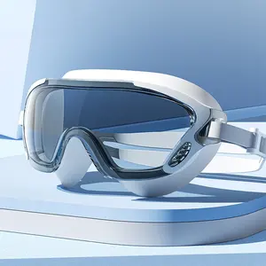 YUKE Large Frame Adult Swim Goggles – Anti-Fog Waterproof HD Clear Vision, No Leak Professional Swimming Goggles for Men & Women, Unisex Swim Set with Ear Plugs & Protective Case