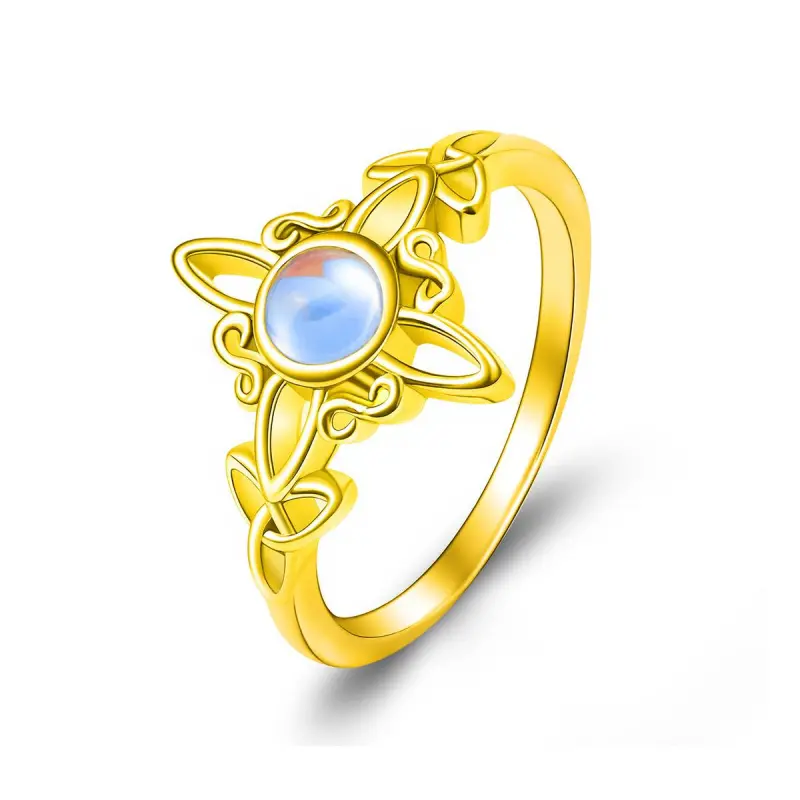 Gold Plated - Synthetic Moonstone