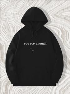 men's letter print drawstring hoodie, casual kangaroo pocket baggy long sleeve hooded sweatshirt for spring & fall, mens clothing, fashion men's clothes for daily wear, y2k clothing, longsleeves graphic hoodie, menswear