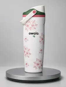 [Full box] Owala FreeSip 30oz Azalea 13 Special Edition Floral Bottle Leakproof