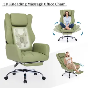 3D Massage Office Chair for Home Office - Zero Gravity Recliner w/ Foldable Arms & Lumbar Support, 135° Lay Flat Easy Assembly, Perfect for Christmas!