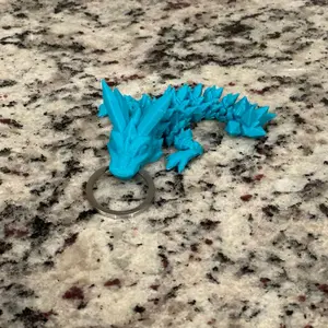 Baby Crystal Dragon Keychain