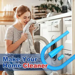 2 Pieces Dryer Vent Cleaner Kit and Flexible Dryer Lint Brush Vacuum Hose Attachment Power Lint Remover Refrigerator Coil Brush