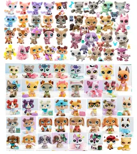 Mini Pet Shop 20 pc Mixed miniature cat and dog figures pets and Mixed 25 pc accessories