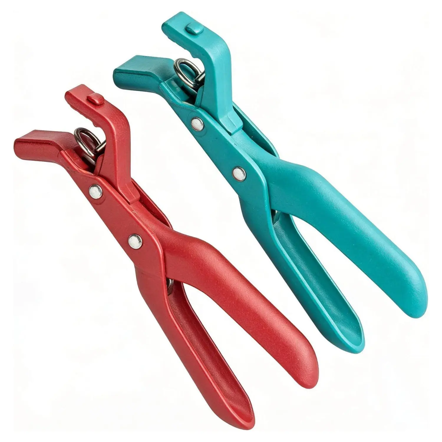 2 Counts Hot Plate Gripper, Multi-Purpose Anti-Scald Kitchen Gadget Tool for Bowls, Plates, Pans, Serving as Holder, Clip, Tongs, Clamp in Kitchen Red & Green Kitchenware