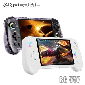 ANBERNIC RG557 Handheld Game Console 2025 NEW RG 557 5.48-inch AMOLED Screen Android 14 CPU Dimensity 8300 Processor