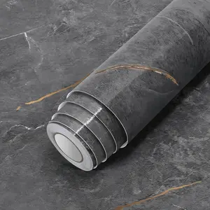 Peel and Stick Marble Wallpaper 15.7" x 78.7" – Glossy Self Adhesive Vinyl Contact Paper for Kitchen Backsplash, Countertops, Furniture, DIY Projects, Waterproof