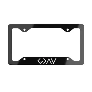 God Is Greater Metal License Plate Frame, Than the Highs and Lows Vanity Plate Holder, Best Friend Gift, Christian ULTRA SLIM ALUMINUM
