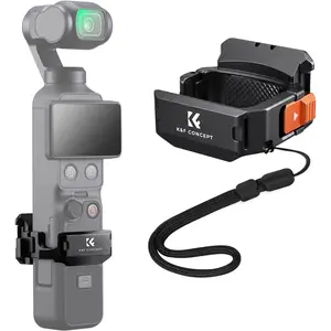 【DealsForYouDays】K&F CONCEPT Expansion Adapter Accessories Compatible with Pocket 4/3, Aluminum Protective Cage with Cold Shoe, 1/4", Action, Arca, Dual-Claw, Fits Original Case Aluminium Expansion Camera Holder