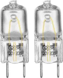 Light Bulb for GE Microwave Oven - Halogen Light Bulb Fits for GE Samsung Kenmore Elite Maytag Over the Stove Range Microwave, Night Light/Stove Light Bulb for GE microwave, Replaces WB25X10019, 2Pack