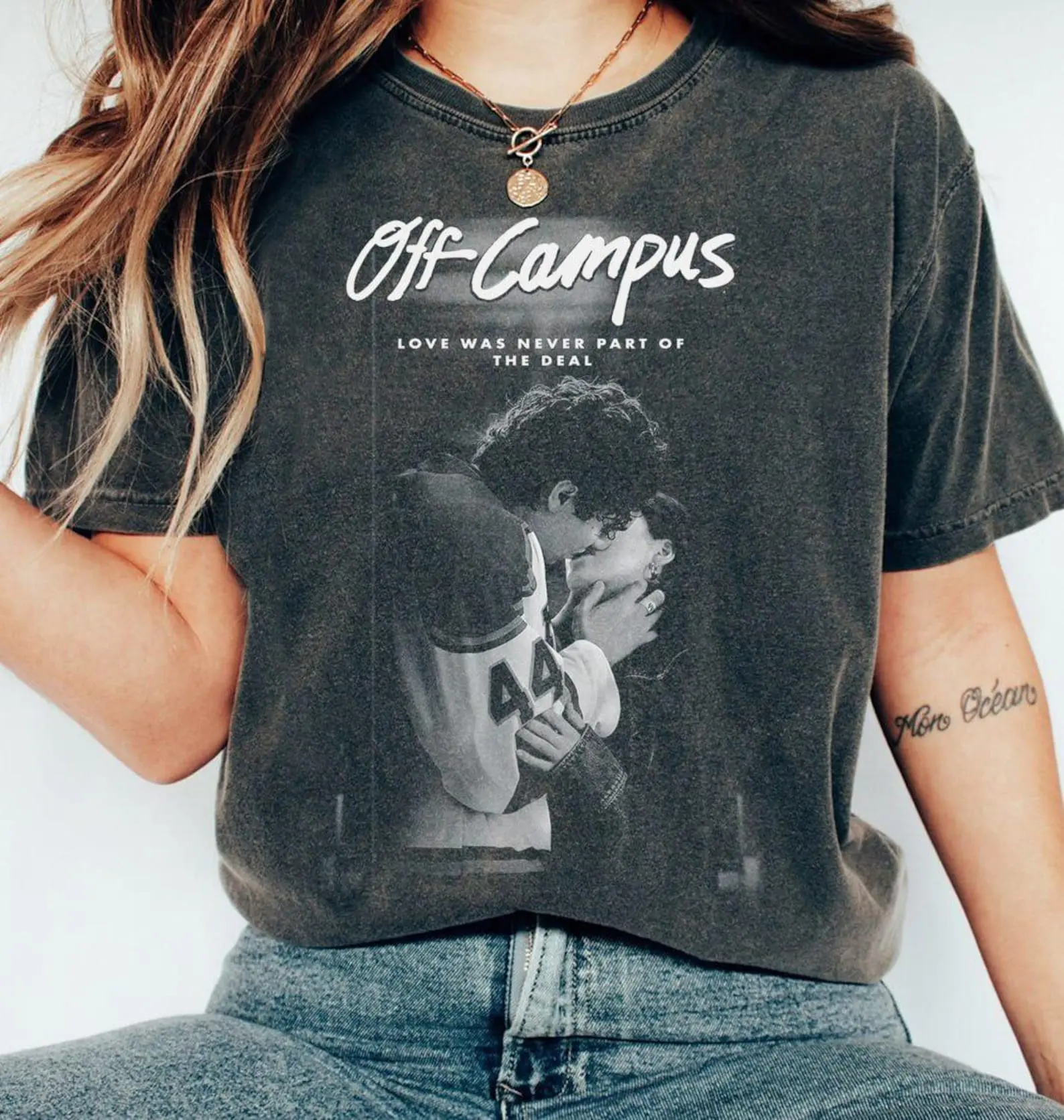 Comfort Colors Briar University Hockey Shirt, Off-Campus Movie Tee, Hockey Romance T-Shirt, Campus Hockey, Briar U Garrett Graham 44 Hannah Tee
