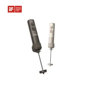 OutIn LattoGo Frothing Whisk for Latte Art-Quality Foam with Dense Mesh Screen & Bottom-Reaching Design for Easy Use & Cleaning