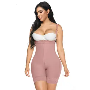 Curveshe Fajas Open Bust Tummy Control with Zipper Shapewear