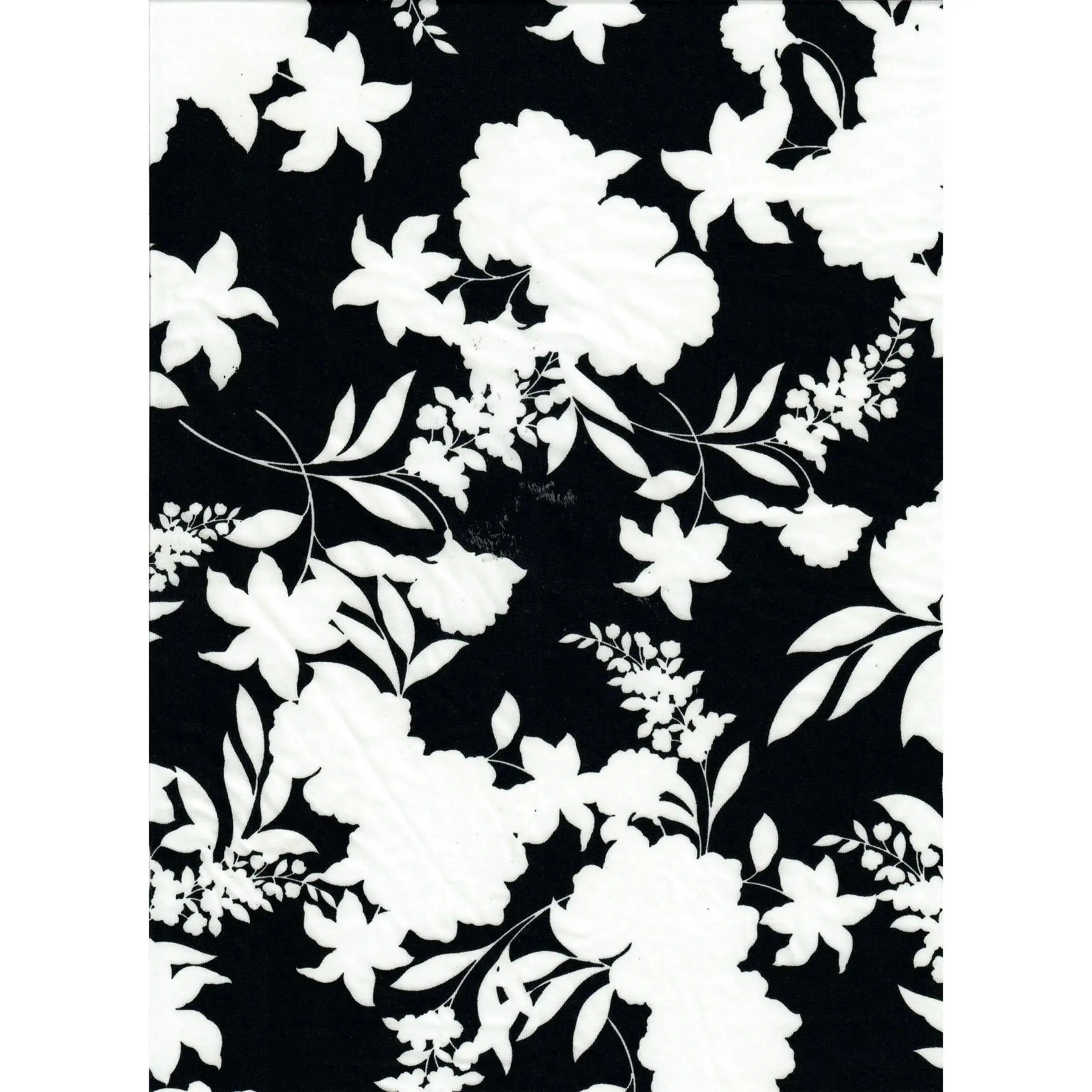 DTY Floral Print Polyester-Spandex Blend Fabric, 190 GSM, 58-60 in Width, Dressmaking & Fashion Accessories Craft Material