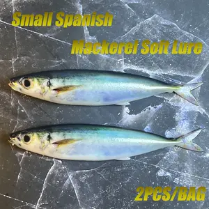 2pcs 3D Printed Spanish Mackerel Soft Lures - Perfect for Tuna Fishing Topwater Lure