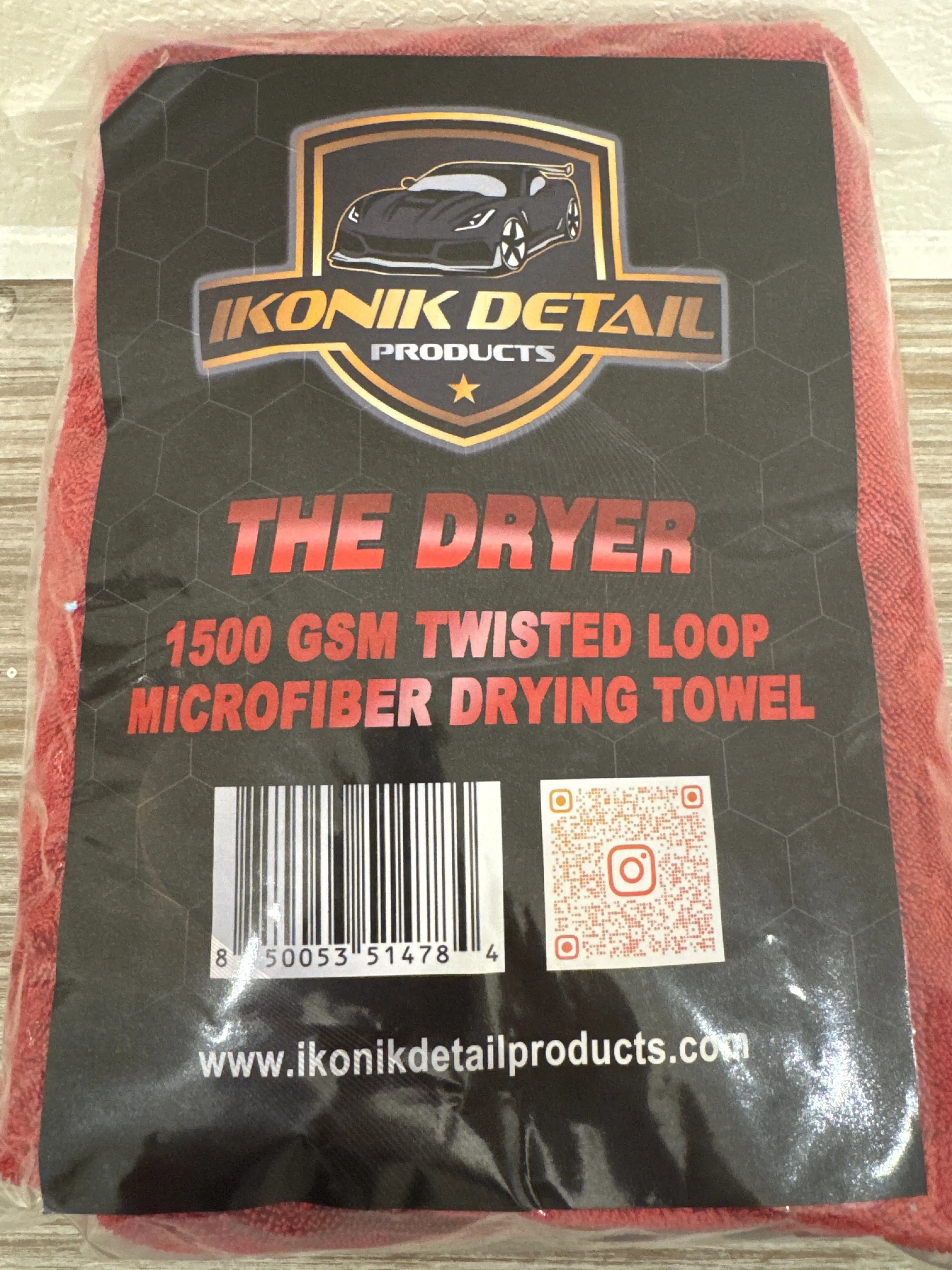 Ikonik Detail The Dryer 1500 GSM Twisted Loop Microfiber Drying Towel 24x36 in for Child