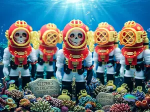 Skeleton Diver 3D Print