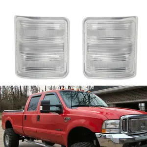 2pcs For Ford F250 F350 F450 F550 Clear Lens Side Mirror Marker Signal lamps Light Housings, Replace OEM 7C3Z13776B, 7C3Z13776C, 7C3Z13776A, C2AZ13466C