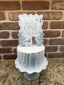 One Lucky Duck Cake Topper