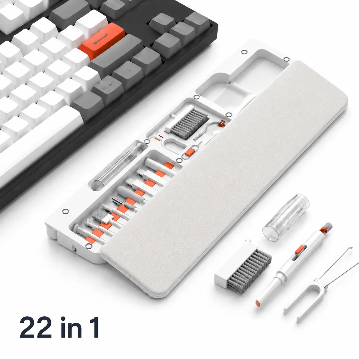 Multi-Functional Tech Cleaning Set for Electronics 22-in-1 Wrist Pad with Phone Stand
