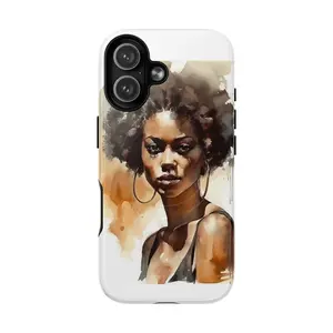 Woman Portrait phone case | Tough Magnetic Cases
