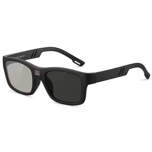 Color Change Polarized UV400 Sunglasses for Men & Women, Smart Photochromic Wearable Tech Glasses, Lightweight TR Frame Durable Dual-Sport Modern Sunglasses Sports Eyewear for Outdoor Use