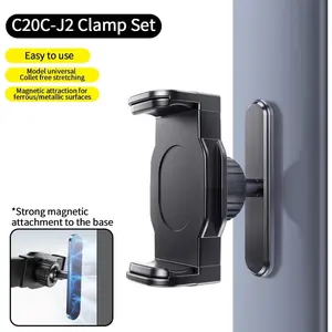 360 Adjustable Gym Phone Mount Magnets Pocket Size Magnetic Base for Fitness Equipment Trucks Tractors