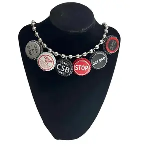 Bottle Cap Necklace Accessory for Any Outfit