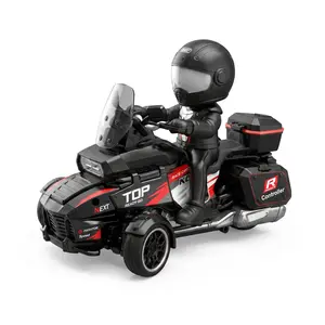 RC car Drift Motorcycle 3WD Remote Control Trike - Easy to Drive for Teens & Adults - High Speed Racing Toy with LED Lights & Professional Throttle Adjustment