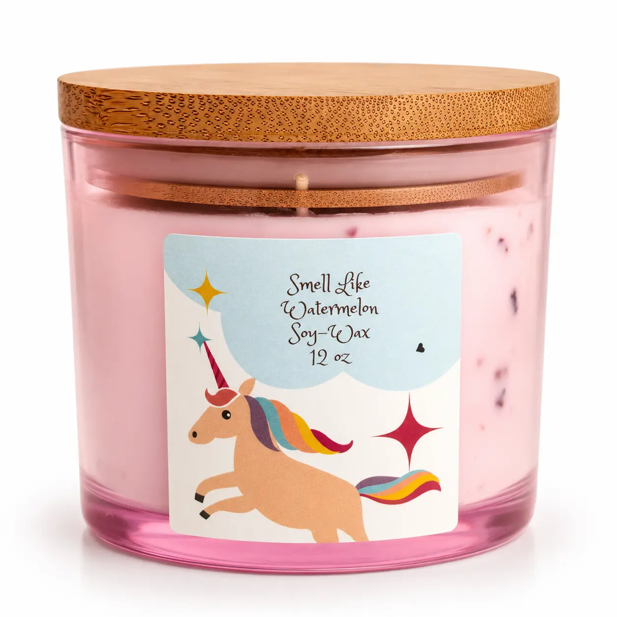 Smell Like Watermelon Infused With Rose Petals  Candle