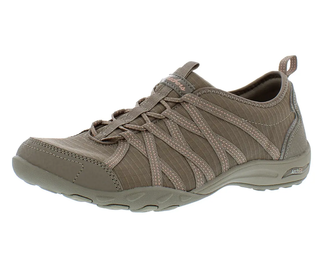 Skechers Women's Arch Fit Paradise Found Knit Sneakers, Casual Slip-On Athletic Walking Shoes, Sports Shoes, Footwear, Training, Closed, Running, Sneaker, Arch Support, Fabric