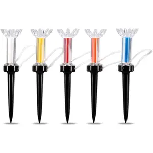 Golf Tees, Magnetic Golf Tee, Golf Tee with Magnetic Plastic 360 Degree Bounce, 90mm/79mm Durable Flexible Magnetic Plastic Golf Tee Training Practice Tool Accessoryy 5pcs