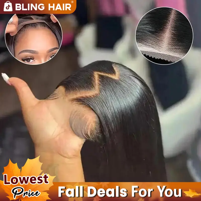 Bling Hair Wear and Go Glueless Human Hair Wigs Pre-cut Lace 7x5 Body Wave/Straight/Deep Wave Human Hair Wigs For Women Ready To Wear #TikTokShopBackToSchool