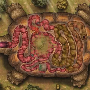 Turtle Dungeon Module with Maps - Galapamoth the Shelled Destroyer - D&D Dungeons and Dragons