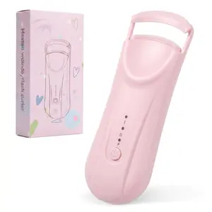 Premium Heated Eyelash Curler | Rechargeable 3D Curved Lash Sculpting Tool for Long‑Lasting Natural Curl Daily Salon